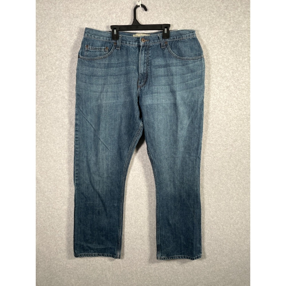 Wrangler‎ Original Relaxed Bootcut Jeans Mens 38x32 Blue Denim Cotton Stretch